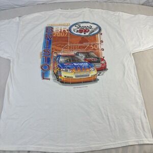 NASCAR 2007 Bristol Motor Speedway Sharpie 500 Racing White T-Shirt Size 2XL